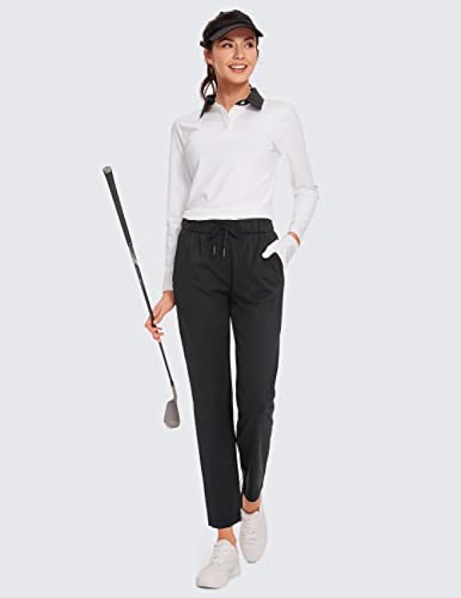 CRZ YOGA - Pantalones Deportivos Casuales con Bolsillo para Mujer -71cm MD6hlZmB