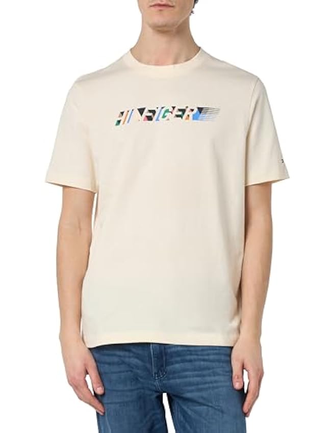 Tommy Hilfiger Multicolour Hilfiger tee Camisetas P/V para Hombre LQHhHjni