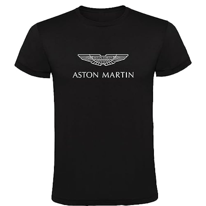 Camiseta Negra para Fans de Aston Martin Hombre 100% Al