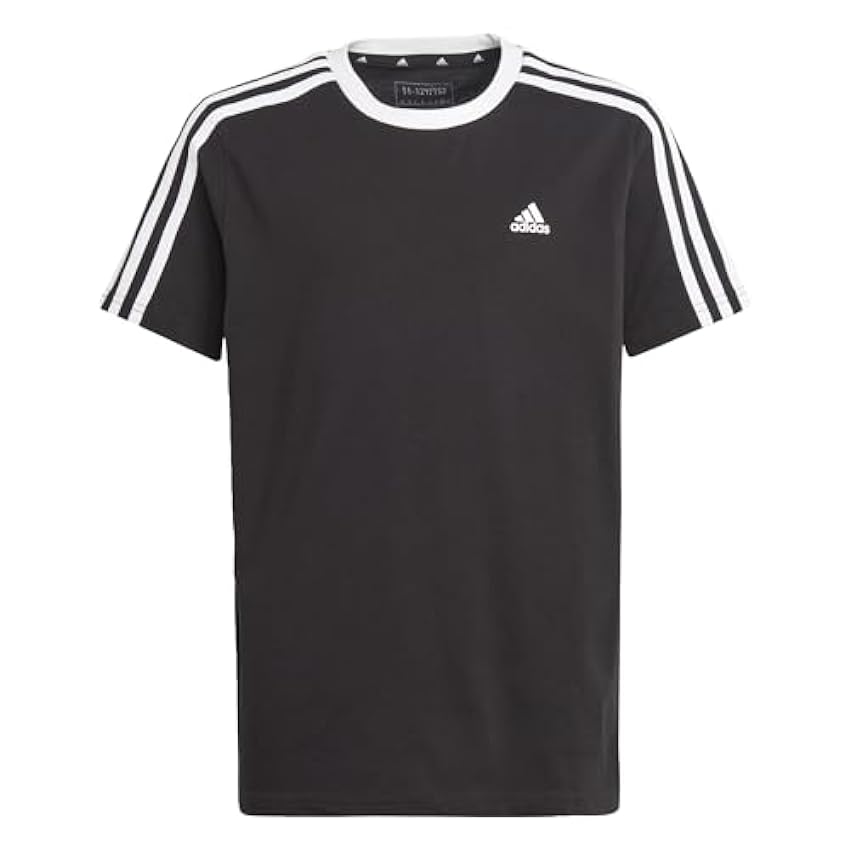 adidas Essentials 3-Stripes Cotton Loose Fit Boyfriend T-Shirt T-Shirt (Short Sleeve) Niñas 4qccRo5D