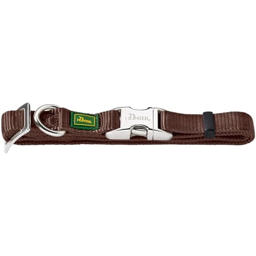 Hunter - Collar Vario Basic con cierre de aluminio S cuello 30-45 cm marrón QlJSXUQI