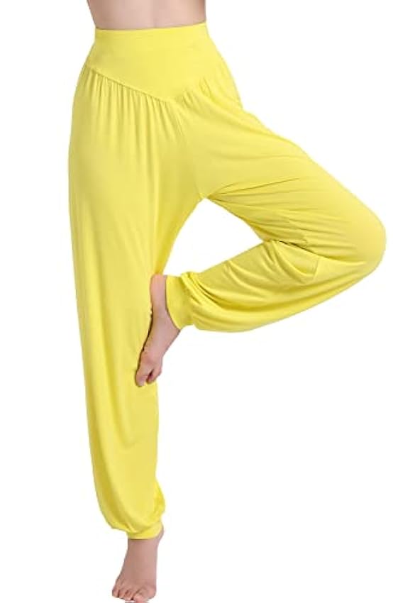 Hoerev Super Doux Pantalones de Spandex Modale Harem Yoga Pilates 5dE3UikL