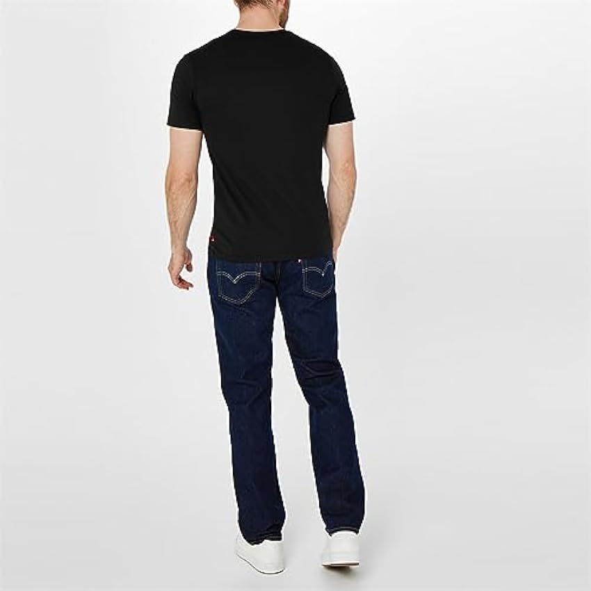 Levi´s Camiseta Circle para hombre, color negro cm3yfjUc