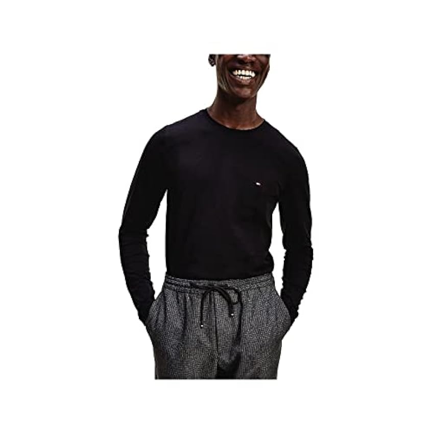 Tommy Hilfiger Men T-Shirt Stretch Slim Fit Long-Sleeve Cotton ZpOJHeVu