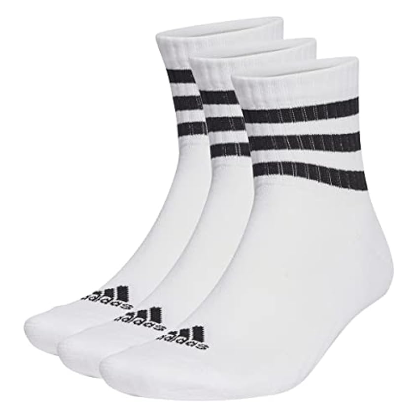 adidas 3-stripes Cushioned Sportswear Mid-cut Socks 3 P