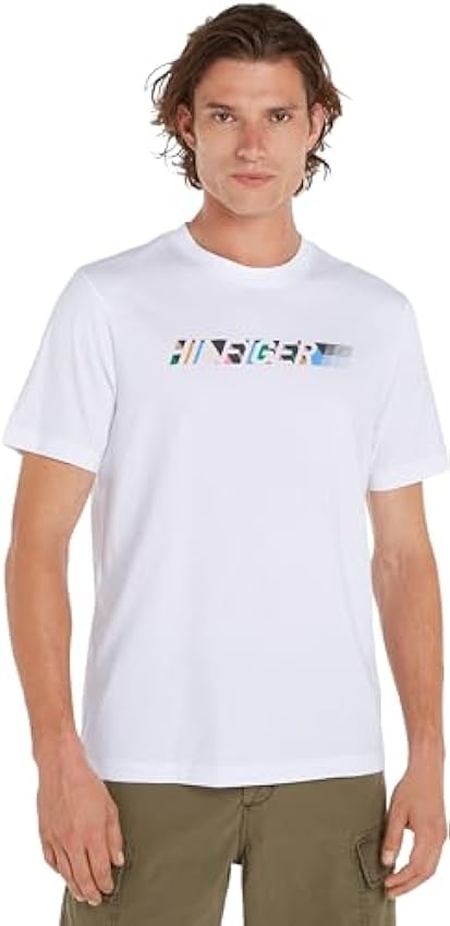 Tommy Hilfiger Multicolour Hilfiger tee Camisetas P/V para Hombre LQHhHjni