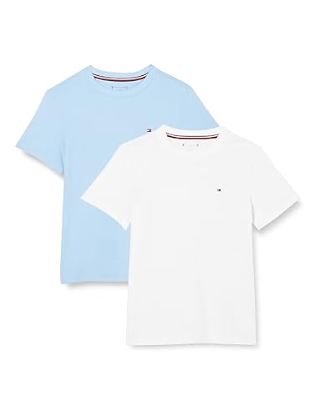 Tommy Hilfiger 2P Cn tee SS, Camisetas P/V Niños, White