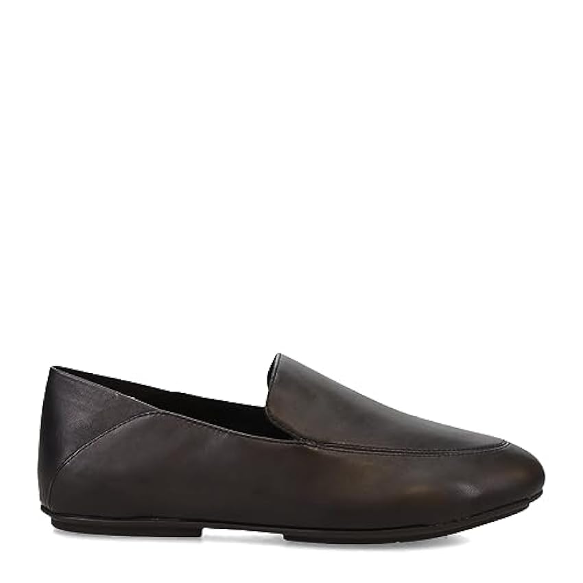 Fitflop Allegro Crush-Back Leather Loafers, Mocasín Plano Mujer, Todo Negro, 43 EU A2b52T7J