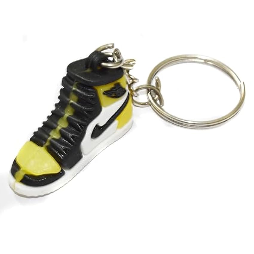 SPIRACLE FIZA Jordan Zapatos con llavero de goma de fútbol pequeño y ligero para llaves de bicicleta/niños/niños/hombres/mujeres/niños/niños/niñas, el mejor artículo de regalo coleccionable 2, como se i375BPno