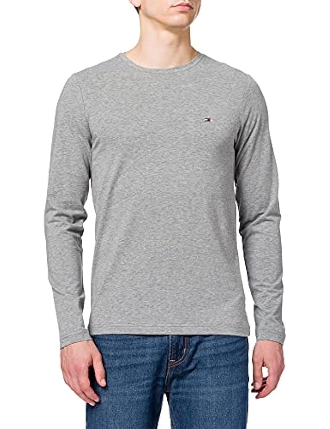 Tommy Hilfiger Men T-Shirt Stretch Slim Fit Long-Sleeve Cotton ZpOJHeVu