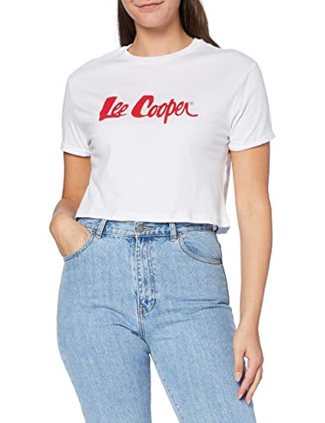 Lee Cooper LC Cropped tee Camiseta para Mujer Gyr50HbA