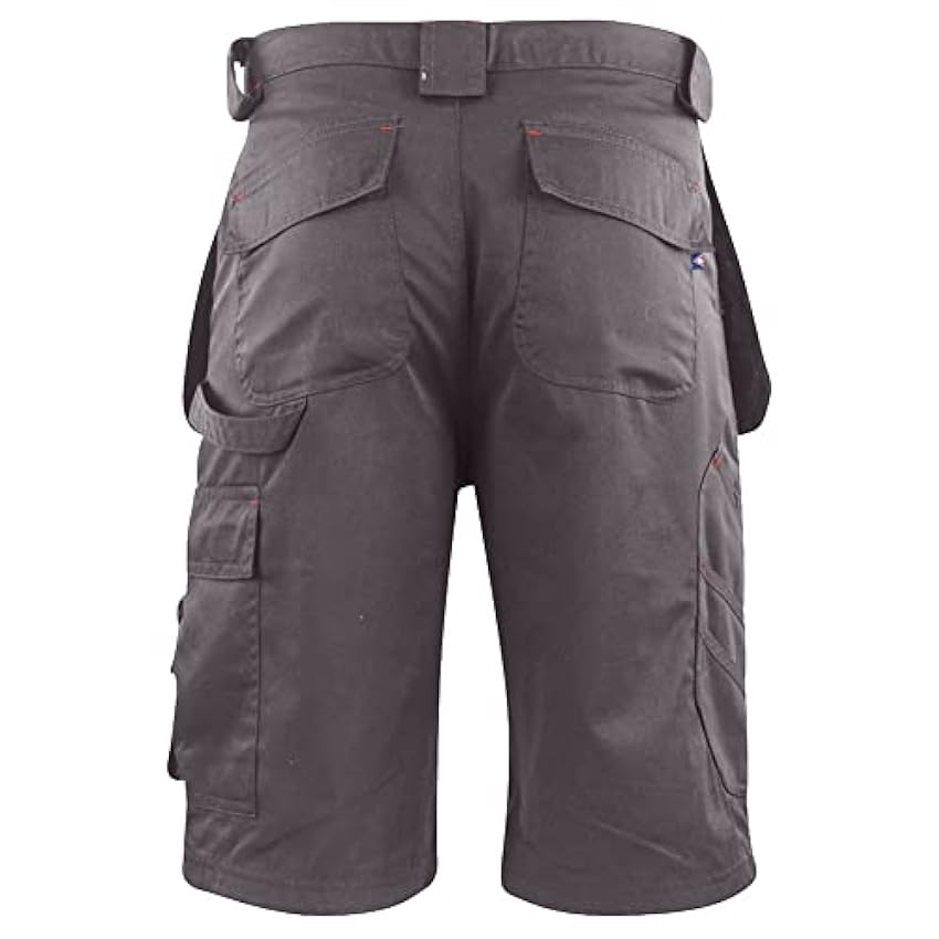 Lee Cooper Pantalones cortos de carga para hombre, de fácil cuidado, flexibles, cómodos, de seguridad, con múltiples bolsillos hqwGwgbc
