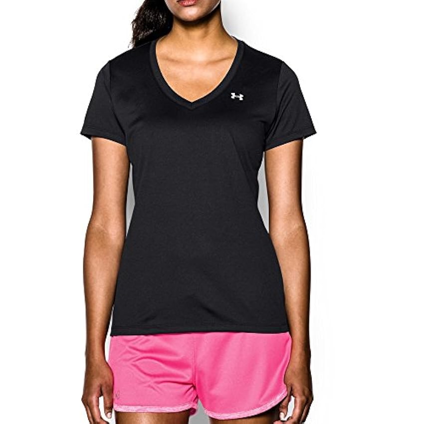 Under Armour Tech Short Sleeve V - Solid Camiseta, Muje