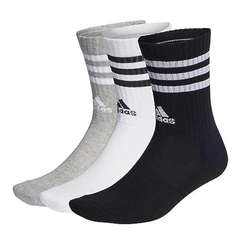 adidas 3-stripes Cushioned Crew Socks 3 Pairs Calcetine