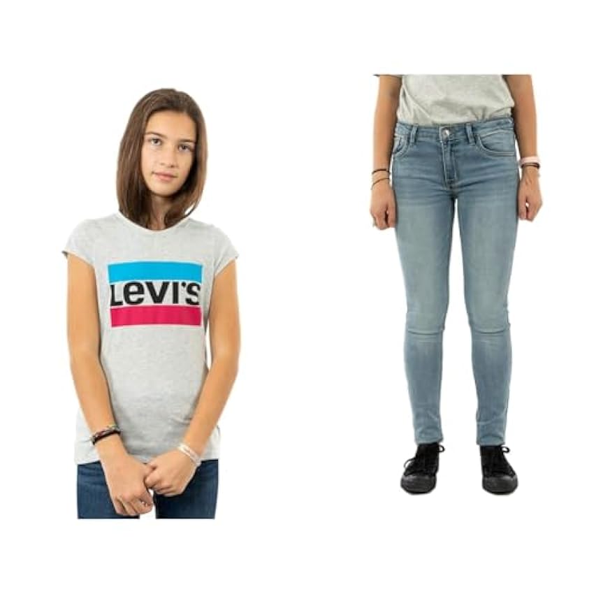 Levi´s Kids LVG Sportswear Logo tee and 710 Super Skinny Jean xJag5P11