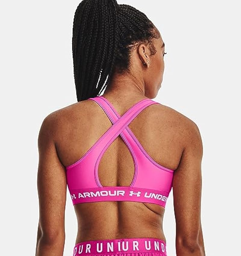 Under Armour Women´s Armourâ® Mid Crossback Sports Bra Camiseta Mujer (Pack de 1) Z0DER6Ou