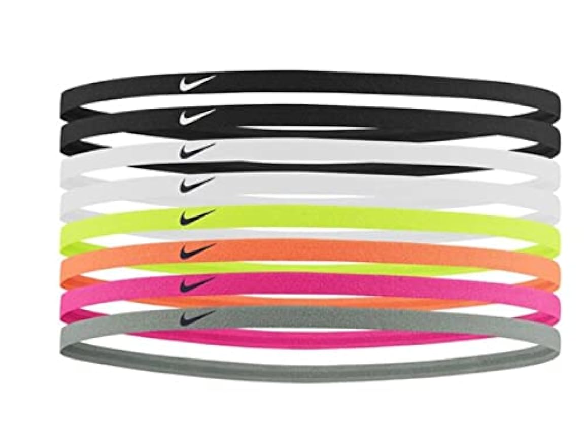 Nike Skinny Headbands 8 PK Elásticos Tennis Swoosh Pelo Paquete 8 Piezas nn9pk8OJ