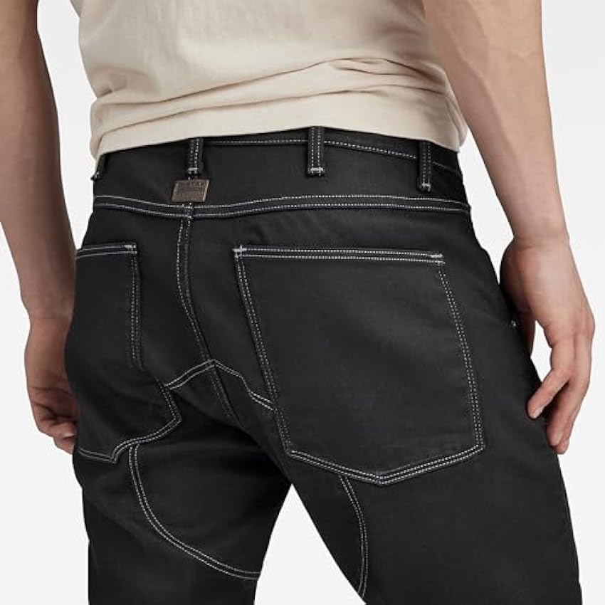G-STAR RAW 5620 3D Skinny Fit Jeans, Cremallera en la Rodilla: New Dark Aged, 36W/32L para Hombre TLqScKLq
