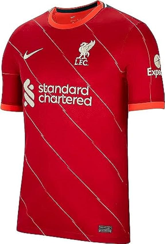 NIKE Liverpool, Temporada 2021/22, Equipación de Juego, Camiseta Primera Equipación Camiseta Unisex Adulto 9kgHZ8Ft