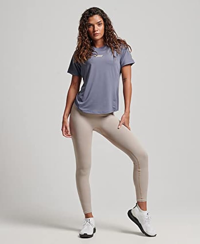 SUPERDRY Core Active tee WS311679A Folkstone Grey 10 Mujer PROUxkvD