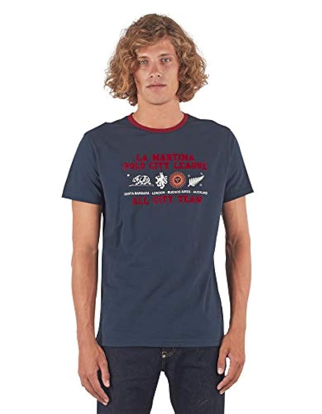 La Martina Man T-Shirt S/Sleeves Cotton J Camiseta de Tirantes para Hombre kYgqFVUl