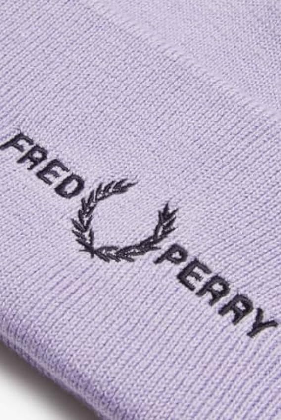 Fred Perry Gorro clásico de mezcla de algodón con el logotipo en Lilac Soul - Talla única, Lilac Soul, Talla única QGj2BBhw