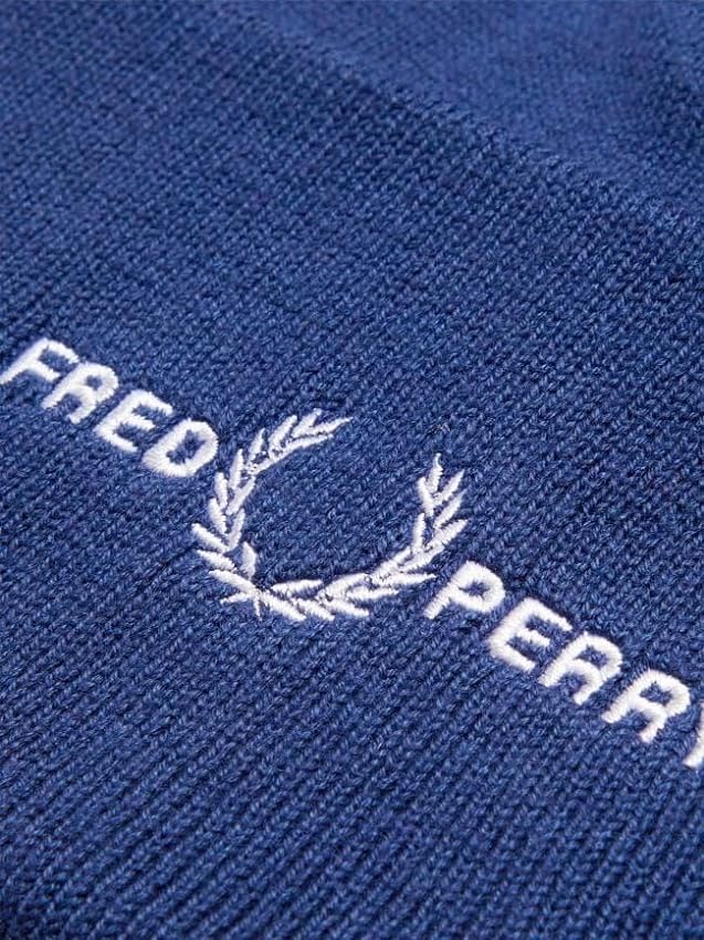 Fred Perry Gorro clásico de mezcla de algodón con el logotipo en azul marino francés, talla única, Azul Marino Francés, Talla única UgbheoTW